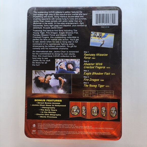 The Jackie Chan Collection in Tin Case 5 DVD Set - Picture 2 of 11